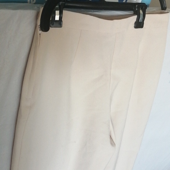 FORMAL CREAM PANT WITH SIDE ZIPPER - Picture 3 of 5